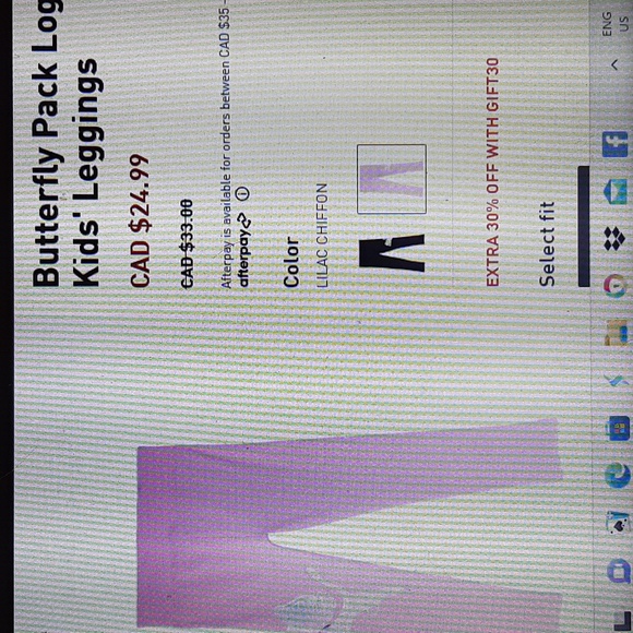 🔥NWT $15 Sale 🔥Puma Kids Fleece Lined Leggings 2 Pack - Picture 5 of 5